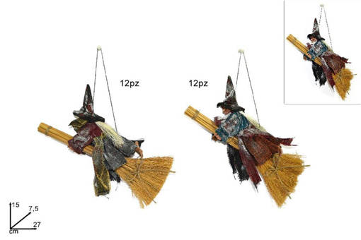Appendino Scopa C/Befana Cm27 2Ass Hw7015-2C