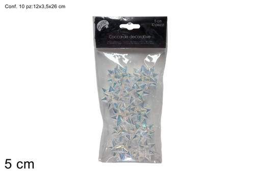 Coccarde 5Cm 10Pz Rainbow Fr24Sd-01T