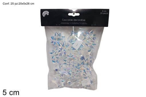 Coccarde 5Cm 25Pz Rainbow Fr24Sd-02T