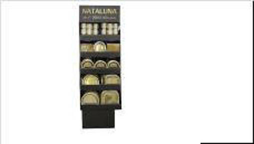 Nataluna Espositore Monouso 246 Set Assortiti Oro 36 Set/12Pz Bicchieri 266Ml 40 Set/8Pz Ciotola D.15Cm