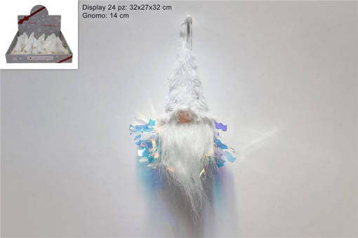 Appendino Gnomo Di Natale 14 Cm Rainbow In Displpay Xcn96664