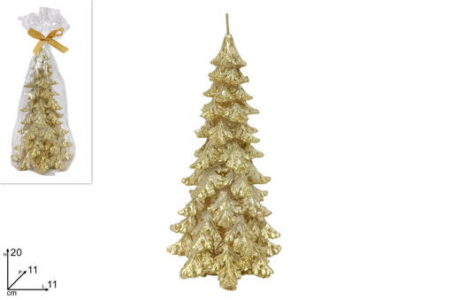 Candele Albero 20Cm Oro
