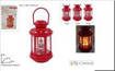 LANTERNA PLASTICA 18 CM C/LUCE E MOVIMENTO NEVE 3 ASS 68426P-H7/6/8