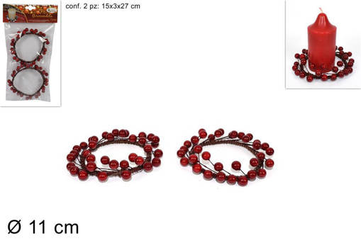 GIROCANDELE BACCHE SET 2PZ HM9772-1
