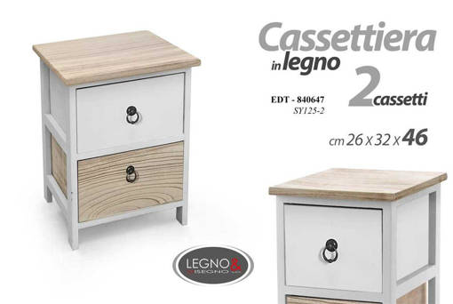 Legno&Disegno Mobile 2 Cass. 26*32*46Cm Sy125-2