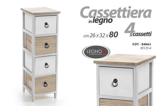 Legno&Disegno Mobile 4 Cass. 26*32*80Cm Sy125-4