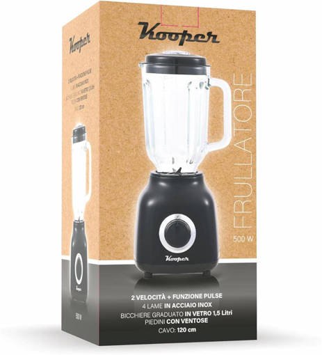 Kooper Frullatore Vintage 500W 1.5L Nero