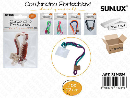 Sunlux Cordoncino Portachiavi Ass. 22Cm