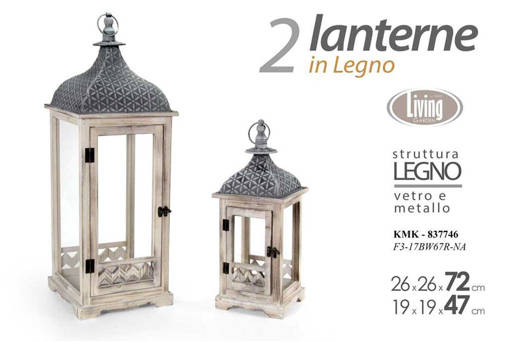 Living Garden Bis Lanterna 71,5-47Cm F3-17Bw67R-Na