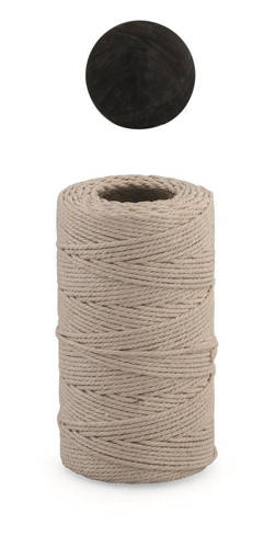 1PZ CARTAI SPAGO LINO TORTORA 1MM 100M