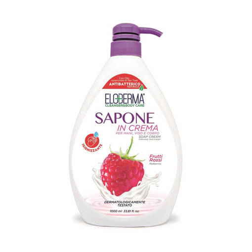 Eloderma Sapone in Crema Frutti Rossi 1 Lt