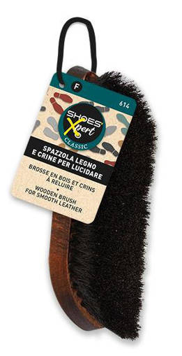 Shoes'Xpert Spazzola Legno E Crine Per Lucidare