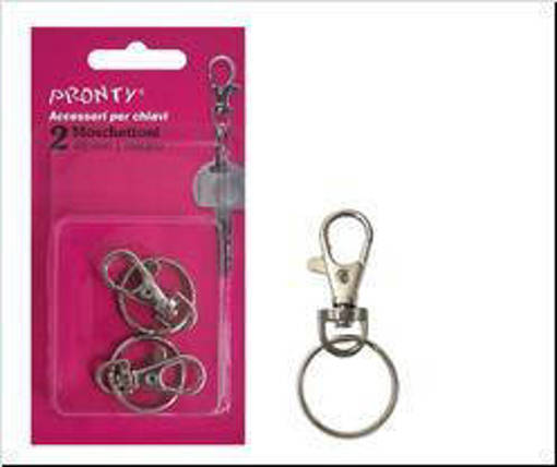 Pronty Moschettone Picc.45 Mm.+ Anello Nich. Bl. 2 Pz.