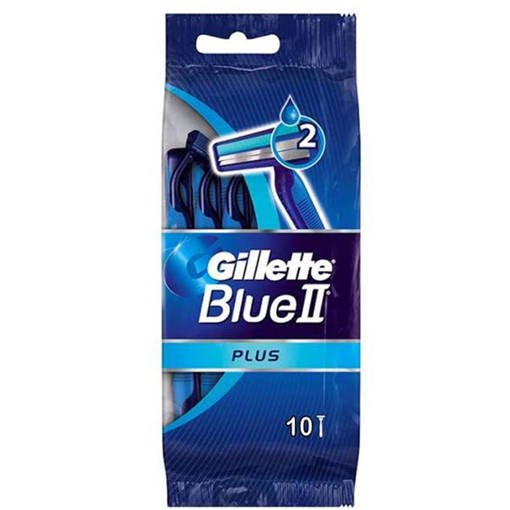 Gillette Blue II Plus Rasoio Usa e Getta, 10 pezzi