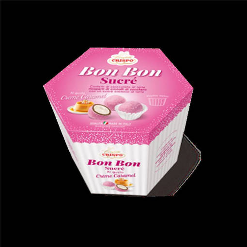 Crispo Bon bon sucre Creme Caramel Rosa 500gr 