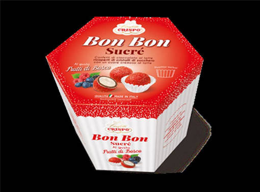 Crispo  Bon bon sucre Frutti di bosco rosso 500gr 