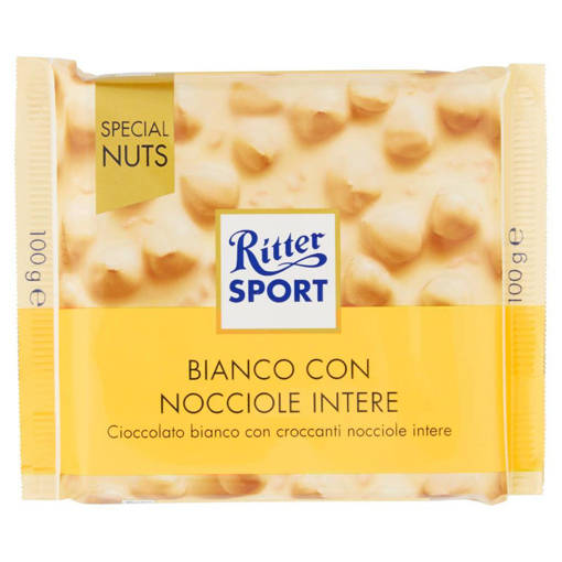 RITTER NUTS BIANCO NOCCIOLE INT.100                         