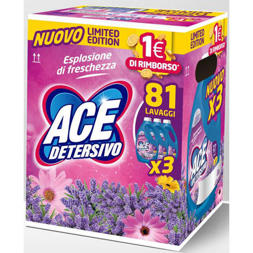 Ace Detersivo Liq 3x27 Lav Lavanda