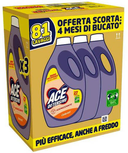 Ace Detersivo Liq 3X27 Lav Colorati