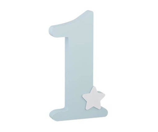 Cupido  Numero 1 Legno Azzurro , 28791