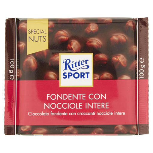 RITTER NUTS FONDENTE NOCCIOLE INT.100                       