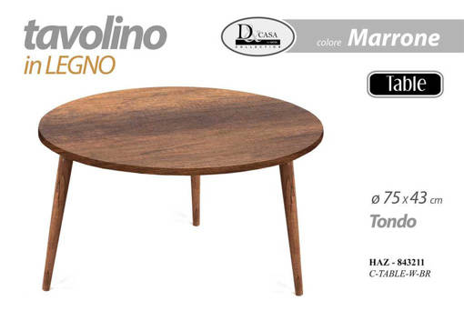 Haz/Tavolino Tdi 75Cm Leg. C.Table-W-Br