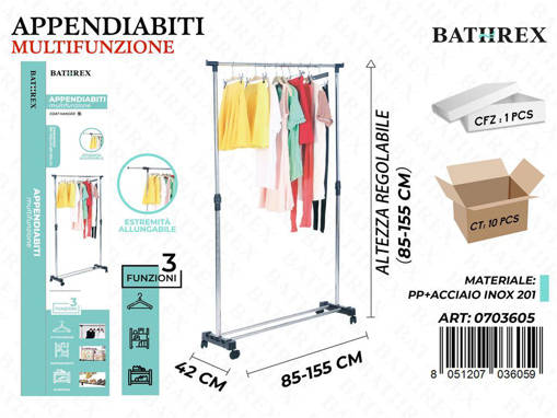 Bathrex Appendiabiti L80-130Cm H80-155Cm
