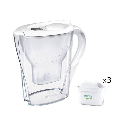 Brita Caraffa MARELLA WHITE con 3 Filtri MAXPRO