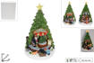 Giostrina Albero Di Nat C/Babbo Nat C/Luci Mov Suono Batt 2Ass Df63488(1)