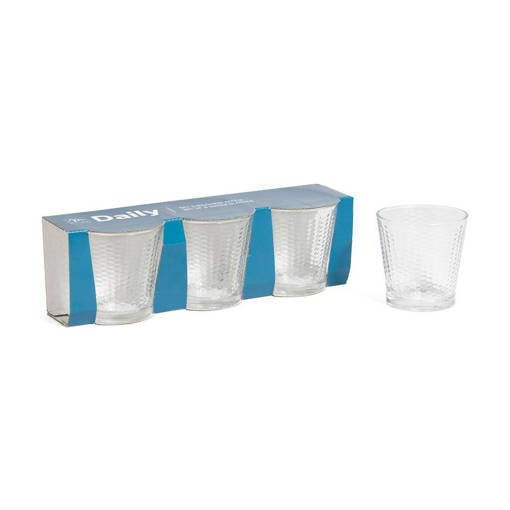 Mercury Bicchieri Acqua 282Ml In Vetro 3Pz Honey D.8,5Xh.8,5 Cm In Scatola Regalo