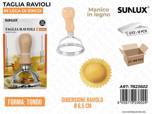 Taglia Ravioli Tondo Lega Zinco D. 6.5Cm /Pz Da 12**