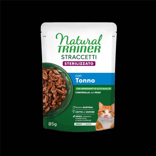 Natural Trainer Wet Straccetti Sterilized Tonno 85Gr