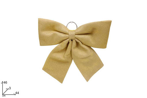 Fiocco Glitterato 44 Cm Oro