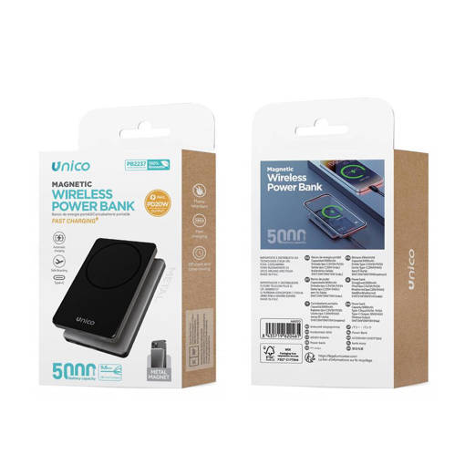 POWER BANK CARICATORE WIRELESS MAGNETICO 
