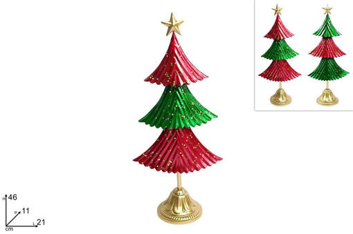 Albero 46 Cm 1 Pezzo In Latta Colori Assortiti