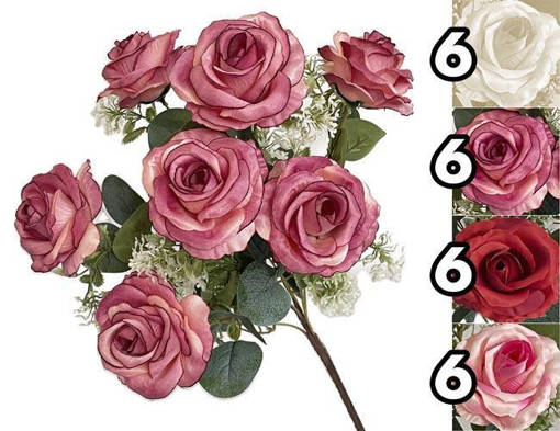 MAZZO ROSE 50CM 4ASS