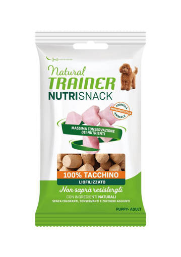 Natural Trainer Nutrisnack Puppy & Advance All Tacchino 20G