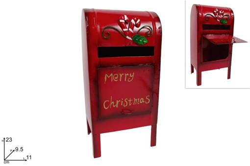 Cassetta Postale 23Cm In Latta Decorata