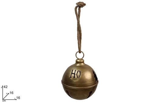 Campanaccio Metallo 16Cm Oro