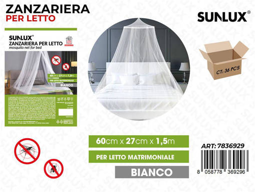 Sunlux Zanzariera Letto Matr. 60*27Cm*1.5Mt /Pz Da 6**