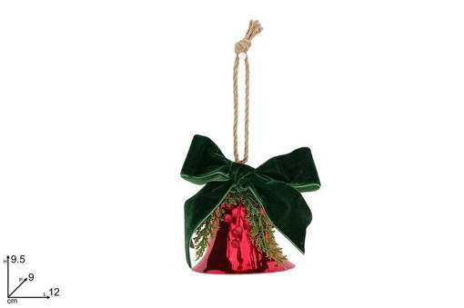 Appendino C/Campana Rossa  C/Fiocco Verde Velluto