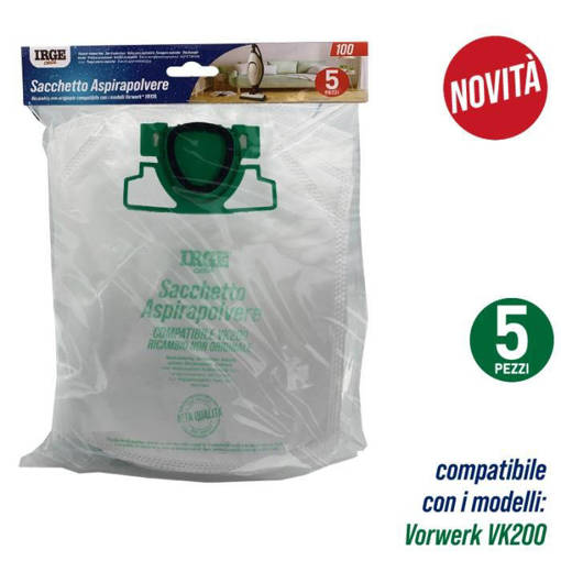 Irge Sacco Aspirapolvere Vk200 5Pz