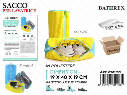 Bathrex Sacco Lavatrice Per Scarpe 40*19Cm