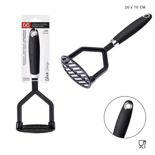 Dc Casa L/Black Schiacciapatate Nylon 26X10Cm