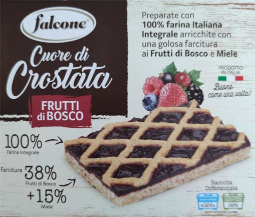 Falcone Crostata Trancio Con Farina Integrale 100% E Frutti Di Bosco 240 GR