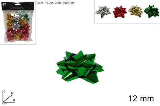 Coccarde 6 Cm Set 16 Pz Busta 4 Col Yl23-25