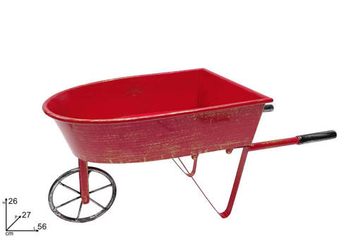 Carriola In Latta Rossa