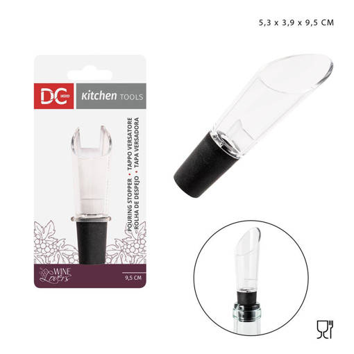 Dc Casa Tappo Versatore Vino 9.5X2.5Cm