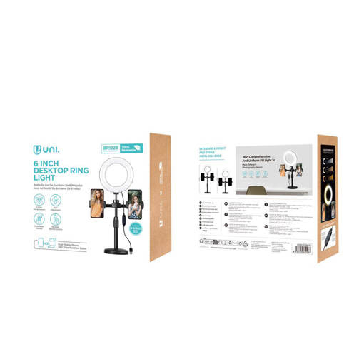 BR1223 6 inch Live Streaming Bracket Black ROHS CE