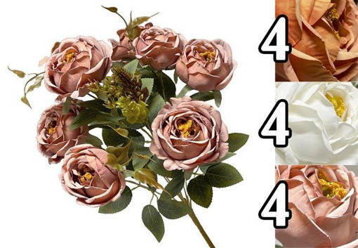 BUSH 7 ROSELLINE GLANCE H.47CM 3 ASS.